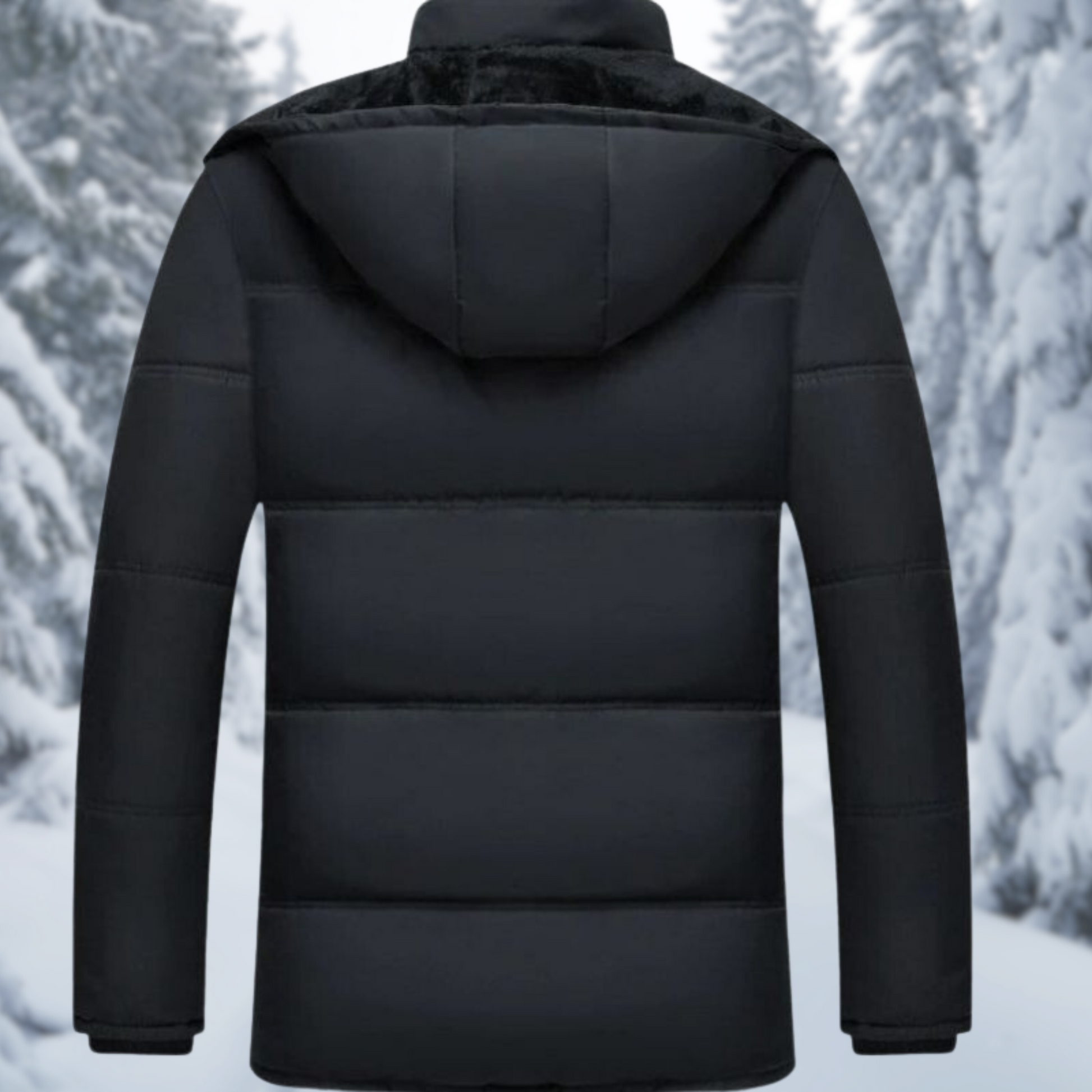 Herr Vinterjacka Modern Design Högkvalitativ Polyester-3