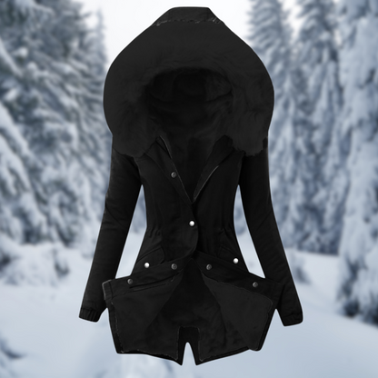 Dam Hoodie Modern Bomull Med Huva 9