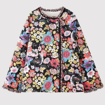 Damjacka Vadderad Klassisk Stil Vintage-pintjacka för Dam 9