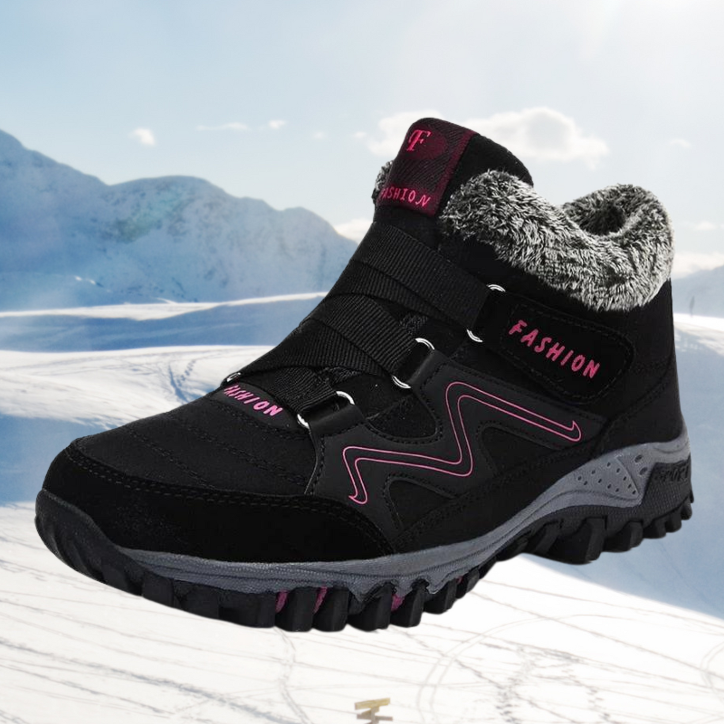 Variant image for Vinterstövlar Dam Fodrade Konstpäls med Gummisulor-15