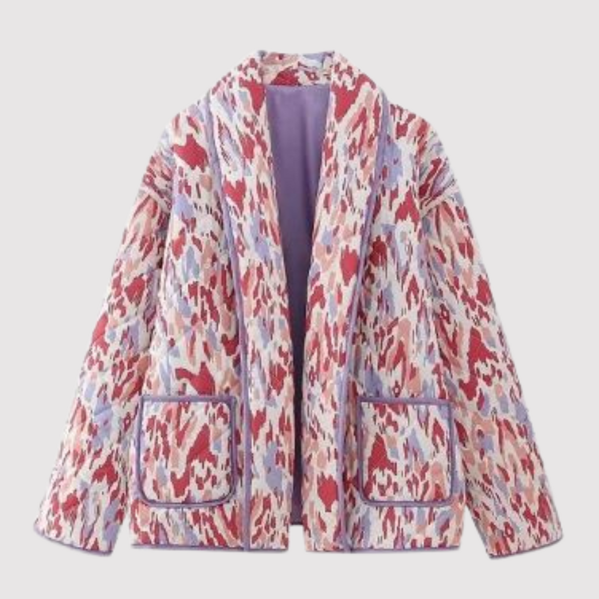 Damjacka Quiltad Lång Ärmar Polyester Normal Passform-4