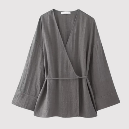 Kvinnors Skjorta Avslappnad Bomull-2