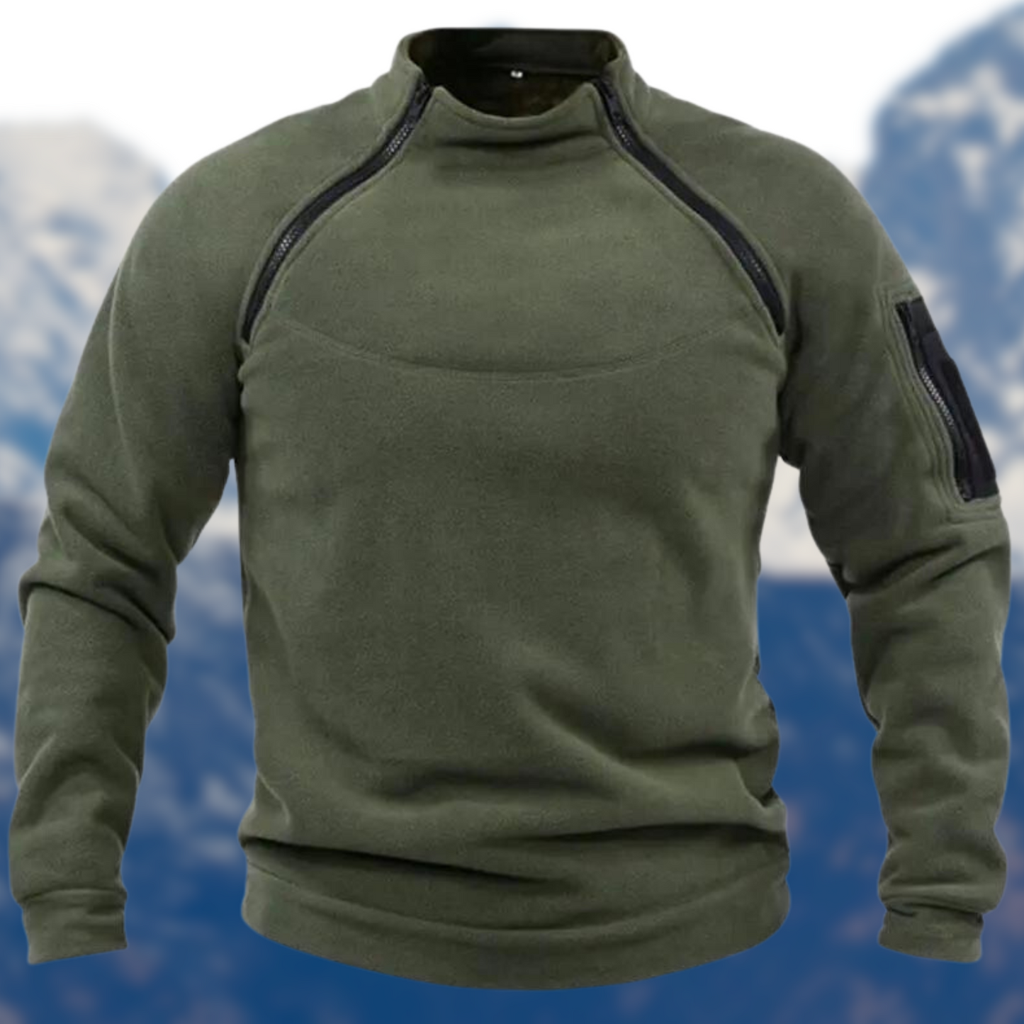 Variant image for Herr Fleecetröja Robust Militärstil Högkvalitativ Fleece-1