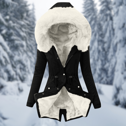 Dam Hoodie Modern Bomull Med Huva 1