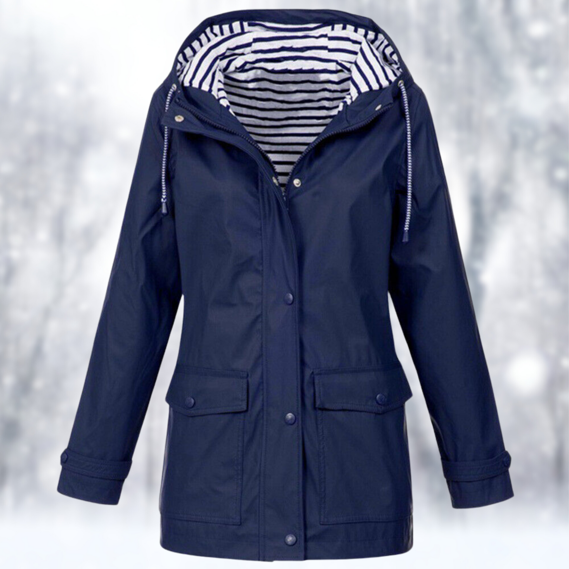 Kvinnors Vatten- och Vindtät Jacka Modern Polyester-4