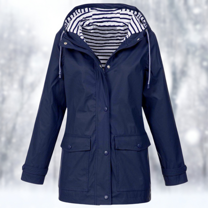 Kvinnors Vatten- och Vindtät Jacka Modern Polyester-4