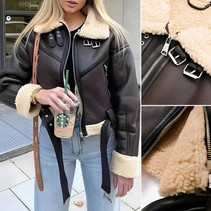 Damjacka Modern Design Högkvalitativt Material för Kvinnor-3