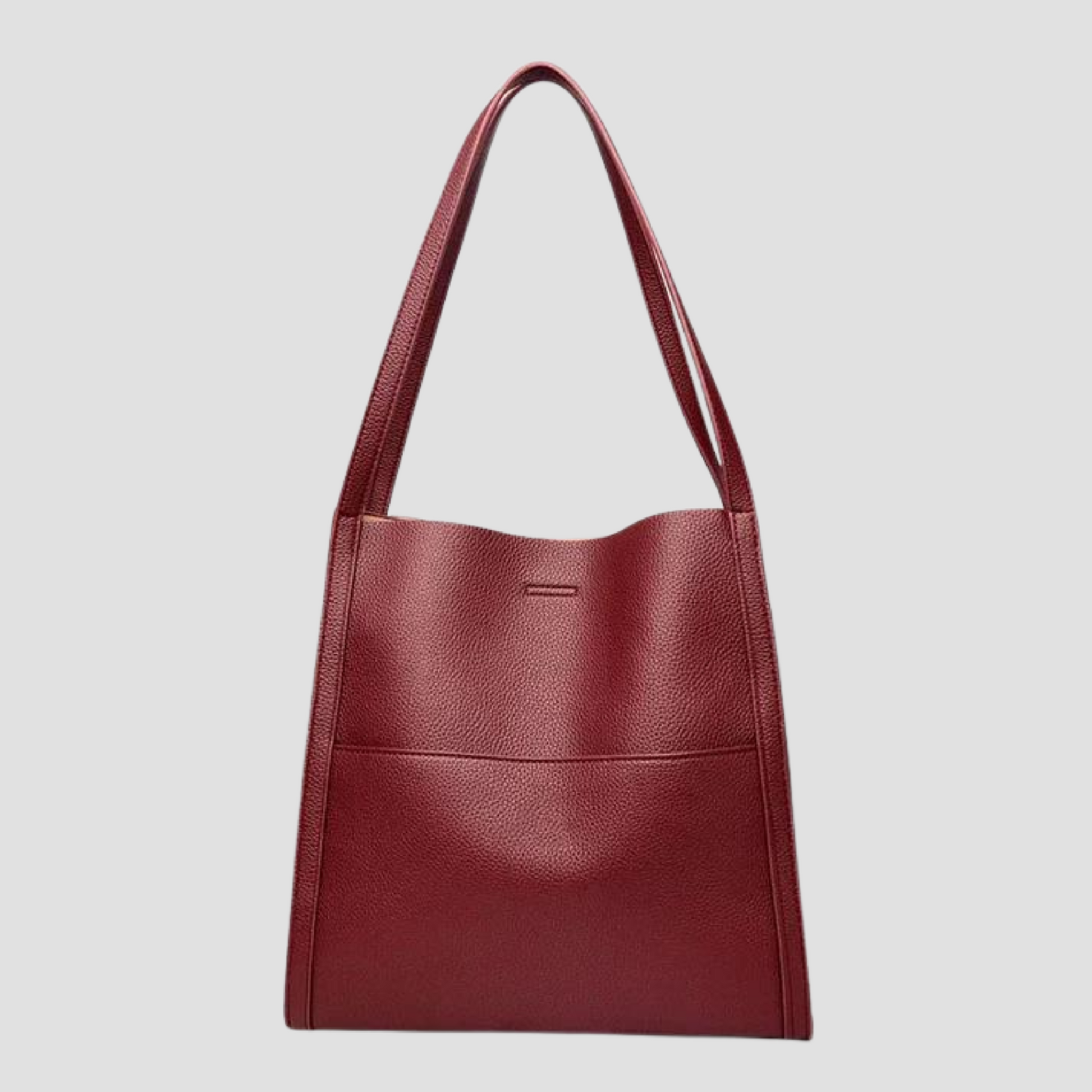 Dam Skulderväska Äkta Läder Justerbar Axelrem 10