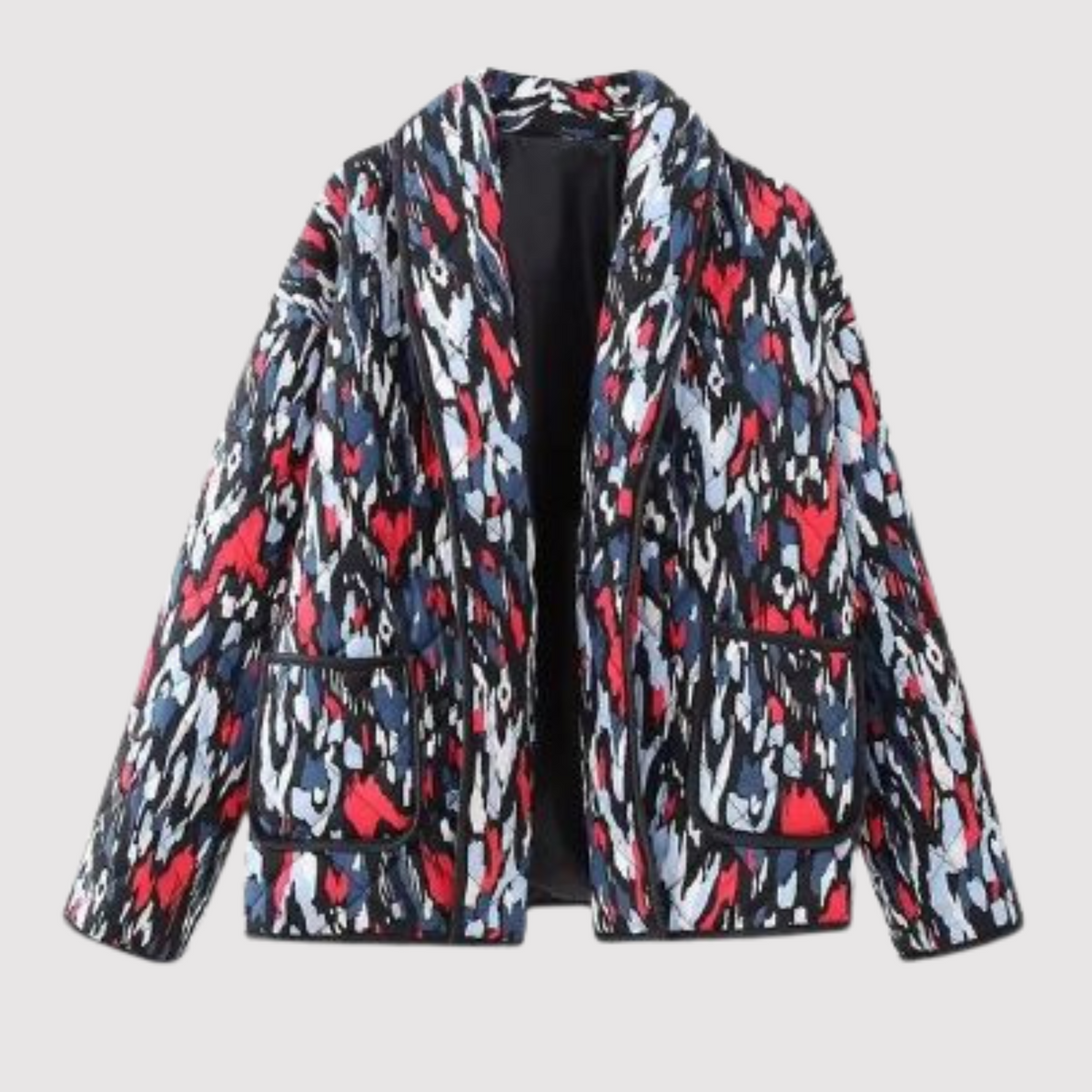 Damjacka Quiltad Lång Ärmar Polyester Normal Passform-5
