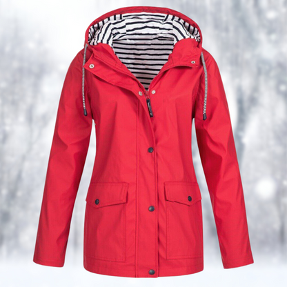Kvinnors Vatten- och Vindtät Jacka Modern Polyester-6