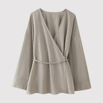 Kvinnors Skjorta Avslappnad Bomull-3