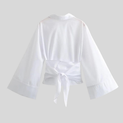 Dam Topp Festtoppar Elegant Mjuk Polyester-3
