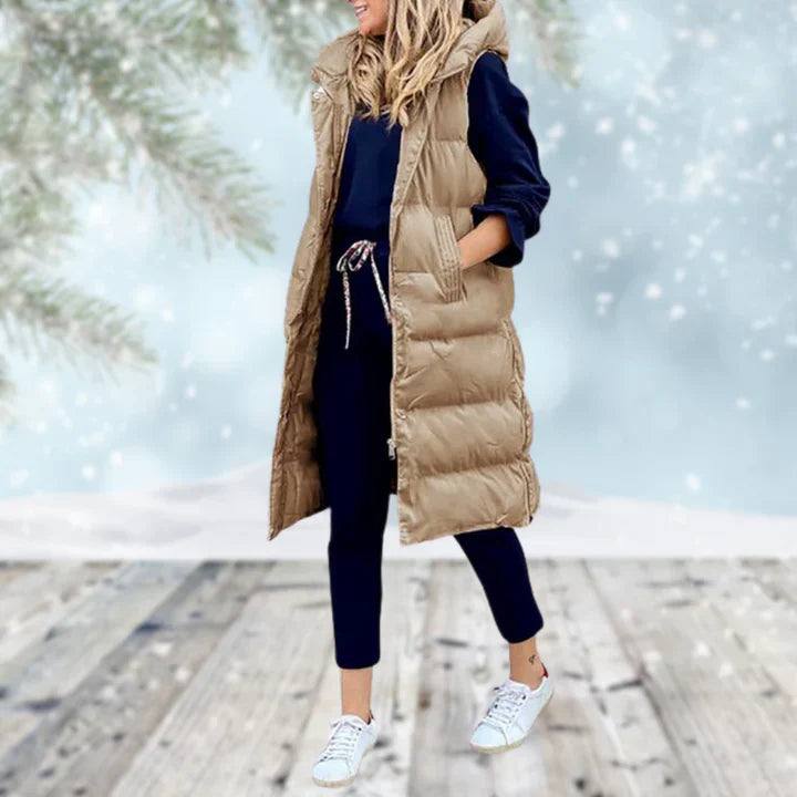 Variant image for Lång Väst Dam Stilren Ullmix för Höst och Vinter-23