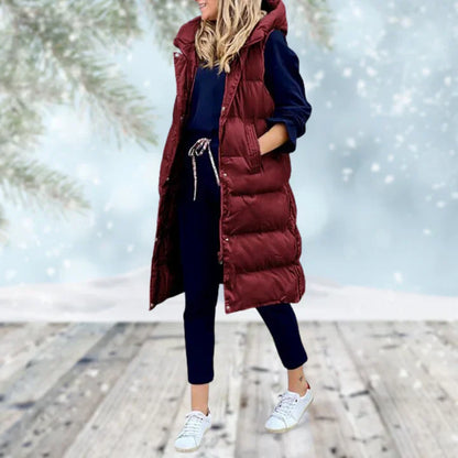 Variant image for Lång Väst Dam Stilren Ullmix för Höst och Vinter-3