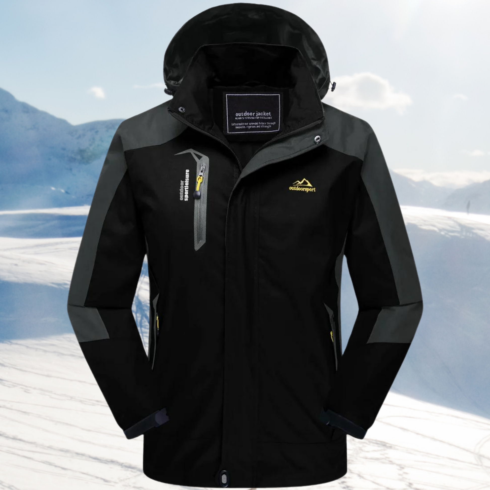 Dam Vandringsjacka Vattentät Bekväm Andningsbart Tyg-6