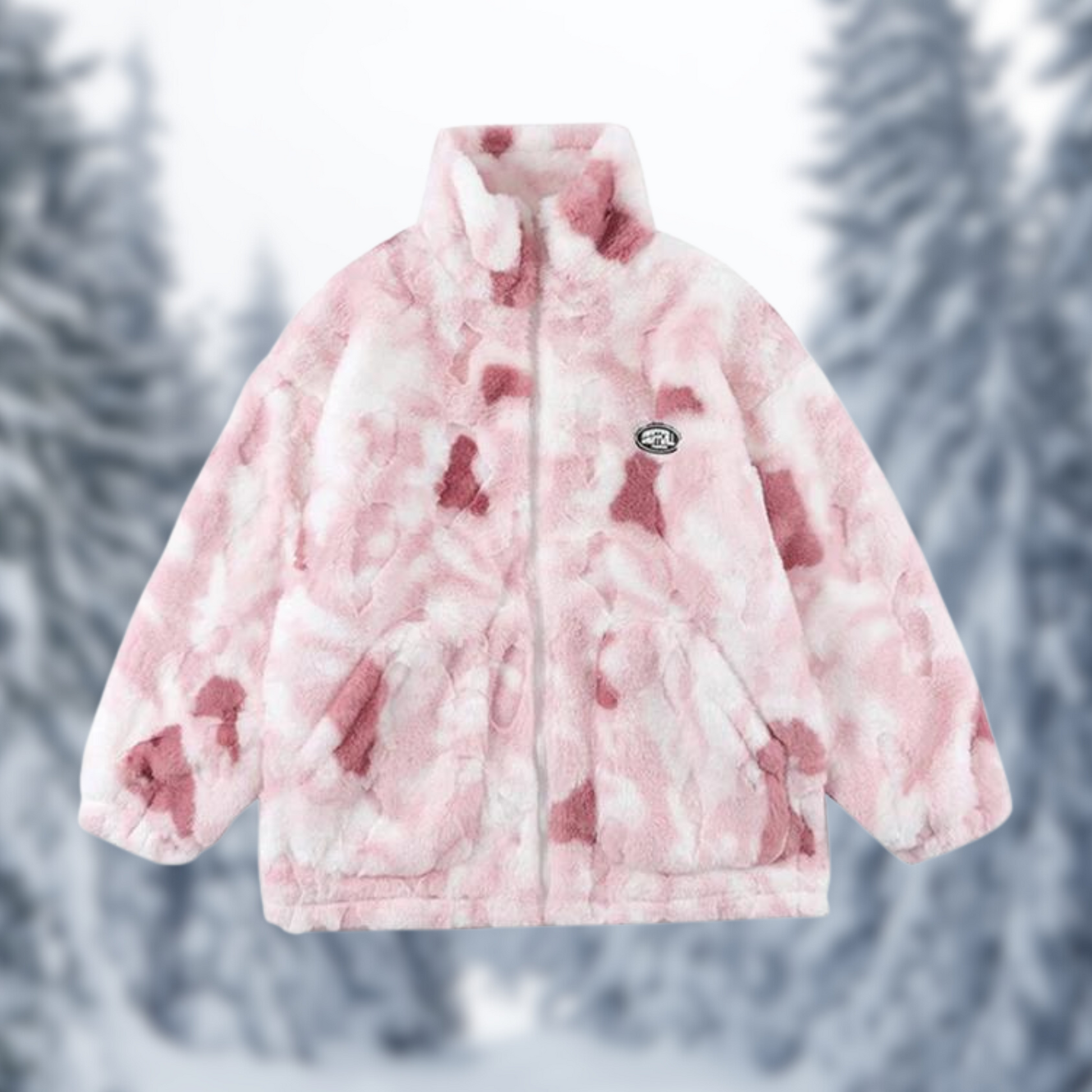 Damjacka Vattentålig Tie Dye Modern Jacka för Dam 3