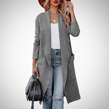 Variant image for Dam Lång Kappa Vattenavvisande Material Elegant Tyg-1