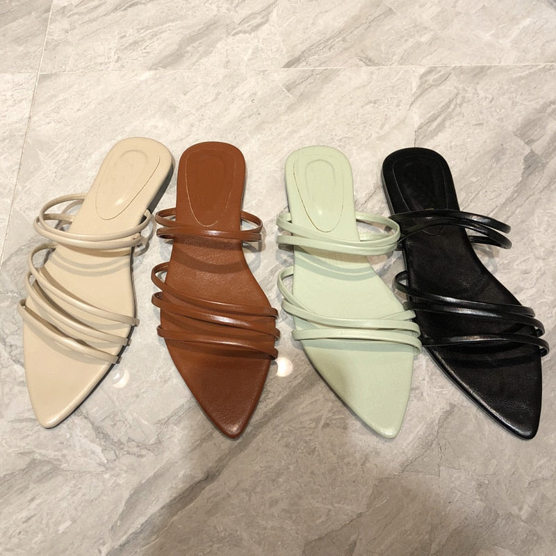 Dam Sandaler Gladiatorsandaler i PU med Gummidetaljer-2