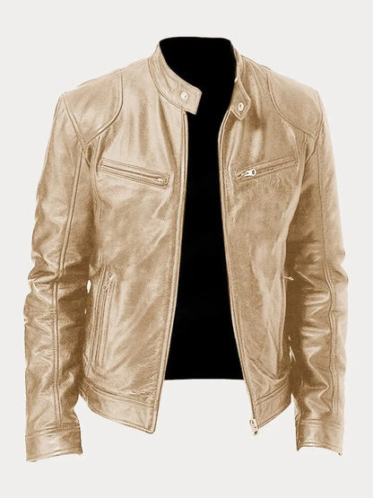 Variant image for Herrjacka Läder Klassisk Casual Med Värmande Innerfoder-41