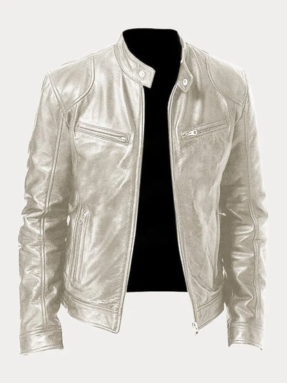 Variant image for Herrjacka Läder Klassisk Casual Med Värmande Innerfoder-25