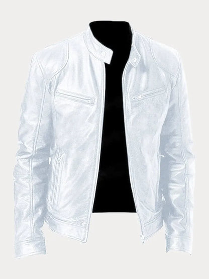 Variant image for Herrjacka Läder Klassisk Casual Med Värmande Innerfoder-57