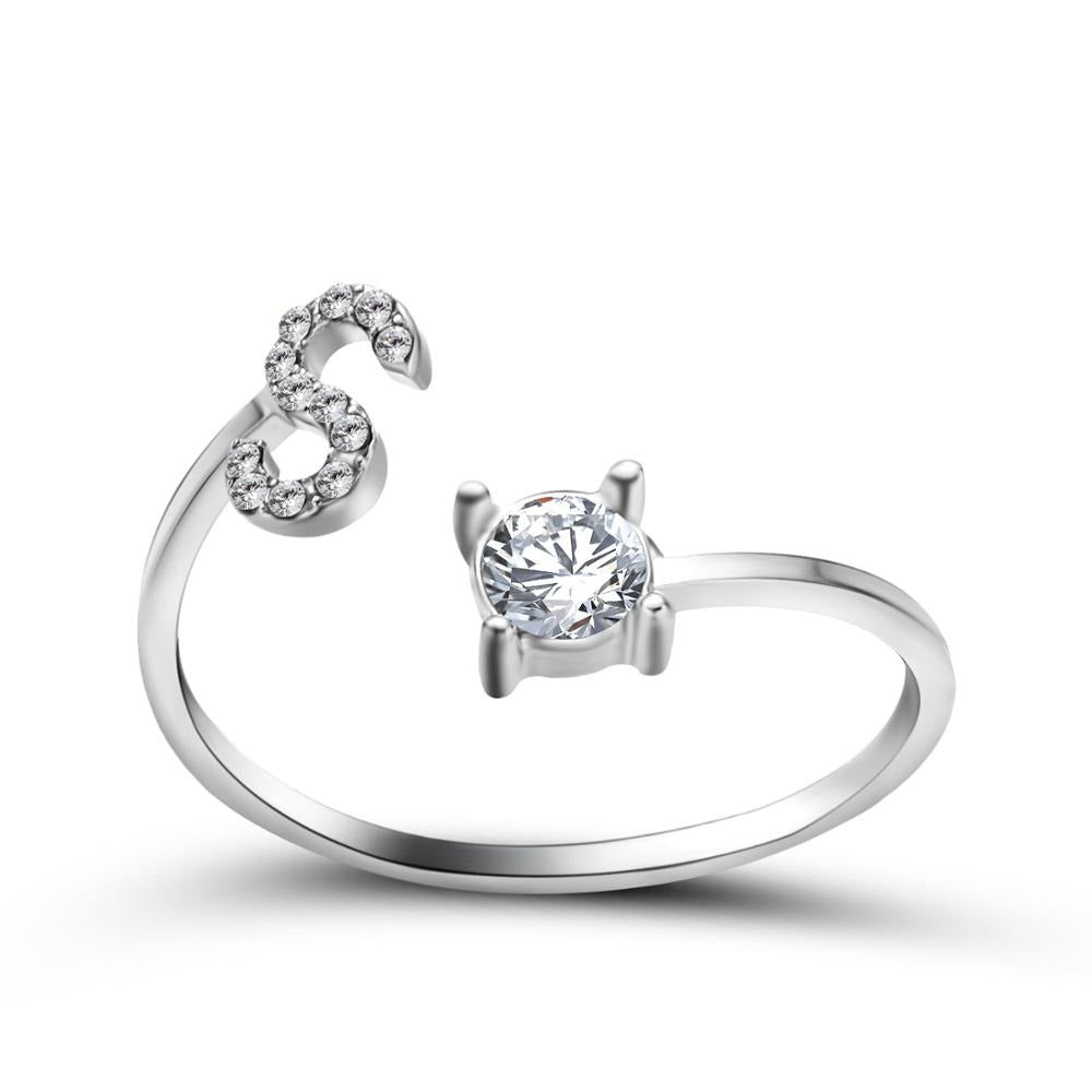Variant image for Anpassningsbar Ring med Bokstäver i Metall för Män och Kvinnor-38