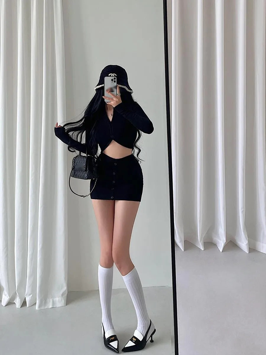 Sommarkvällsset för Dam i Lätt Bomull med Elastisk Midja och Raka Byxor – Perfekt för Varma Kvällar 3