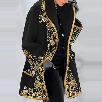 Variant image for Kvinnors Kimono Kappa Blommig Jacquard Polyesterblandning-7