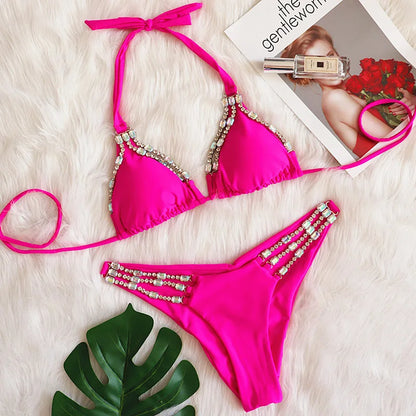 Variant image for Dam Tvådelad Bikini Trådlös Spandex och Teylen-9
