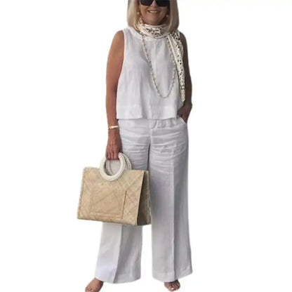 Dam Skjorta Luftig 100% Bomull Mjuk Elegant Design-4