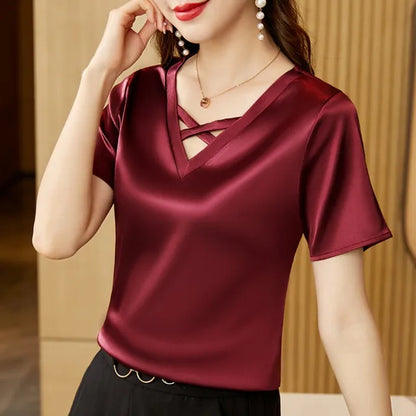 Variant image for Dam Festtopp Lätt Bomull för Avslappnade och Festliga Tillfällen-4