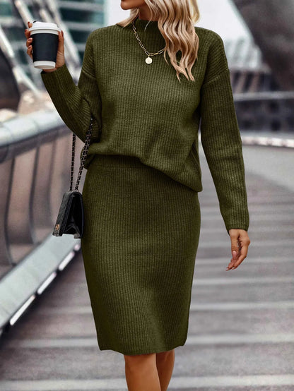 Dam Lång Kjol Modern Linne Elegant Design-6