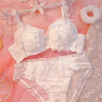 Kvinnors BH-set Lolita Look Trådlös Polyester-2