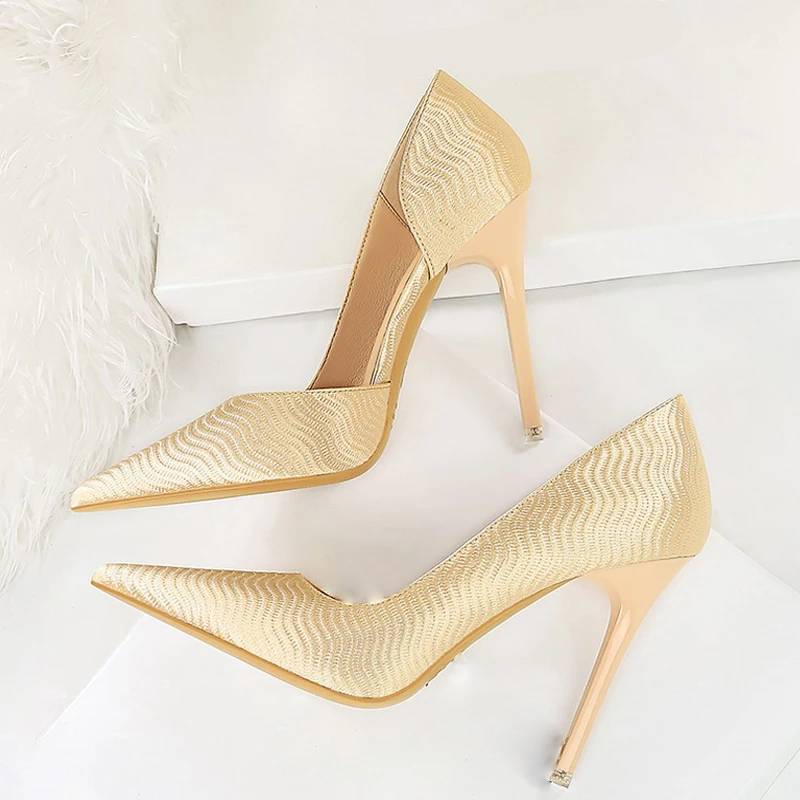 Variant image for Dam Stilettskor PU Design Gummisula Elegant Extra Hög Klack-11