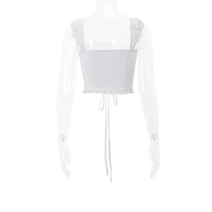 Dam Corsage Top Lekfull Polyester-5