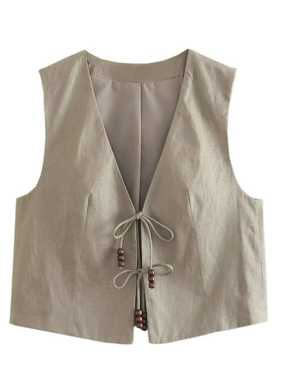 Variant image for Dam Byxor Set Vristlängd V-ringning Polyester-9