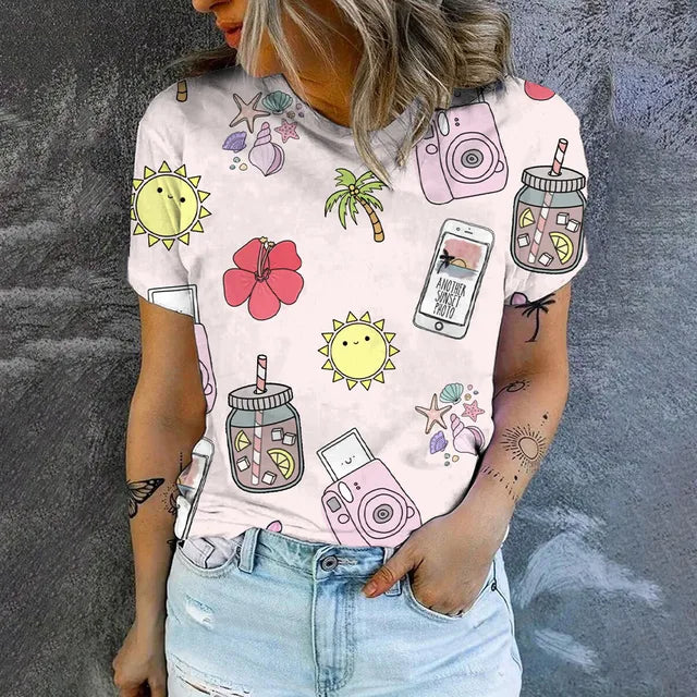 Variant image for Kvinnors Kort Klänning Luftig Design 100% Bomull - Perfekt Sommarklänning för Fest och Vardag-1