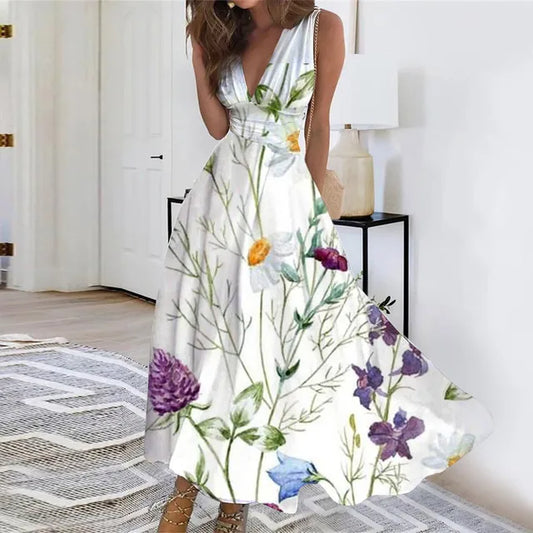 Kvinna Lätt Klänning Minimalistisk 100% Bomull-1