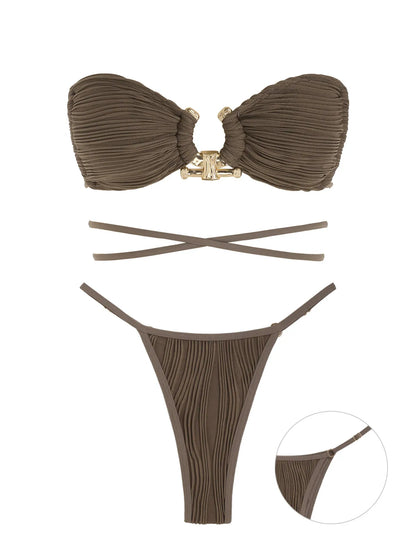 Damernas Bandeau Set Stödjande Polyester Spandex-6