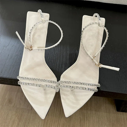 Dam Sandaler PEEPTO PU Material med Gummisula och Bakre Rem-1