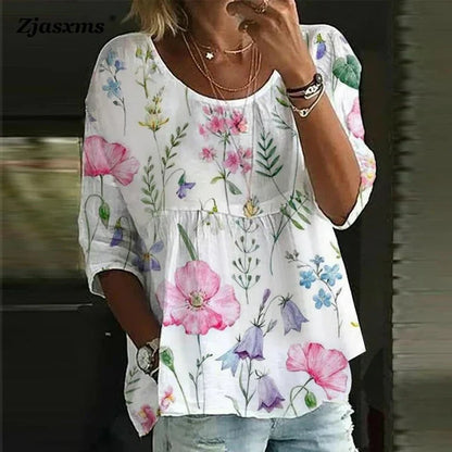 Variant image for Damkläder Bekväm Sommarklänning i 100% Bomull-41