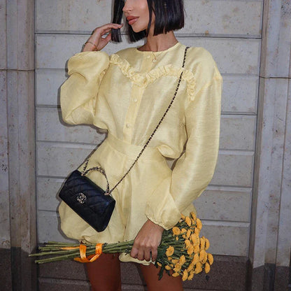 Dam Shorts Lätt Stretch Polyester Löst Snitt-6