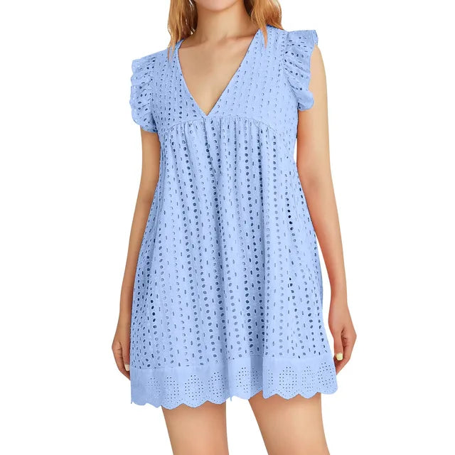 Variant image for Kvinna Klänning Modern Bomull-25