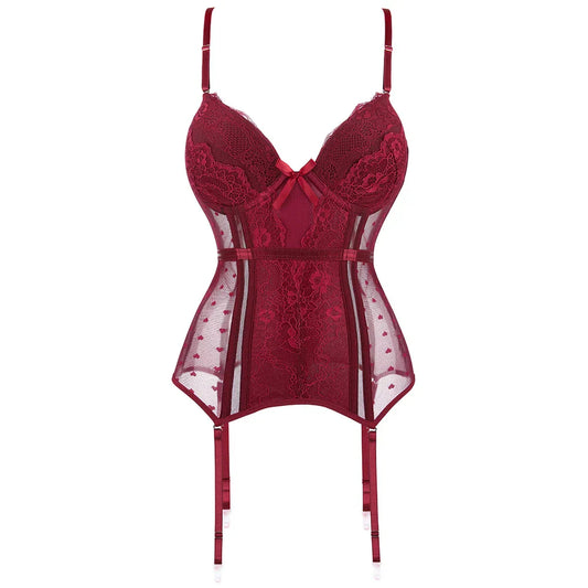 Dam Bustier Blommönster Ärmlös Polyester Spandex-1