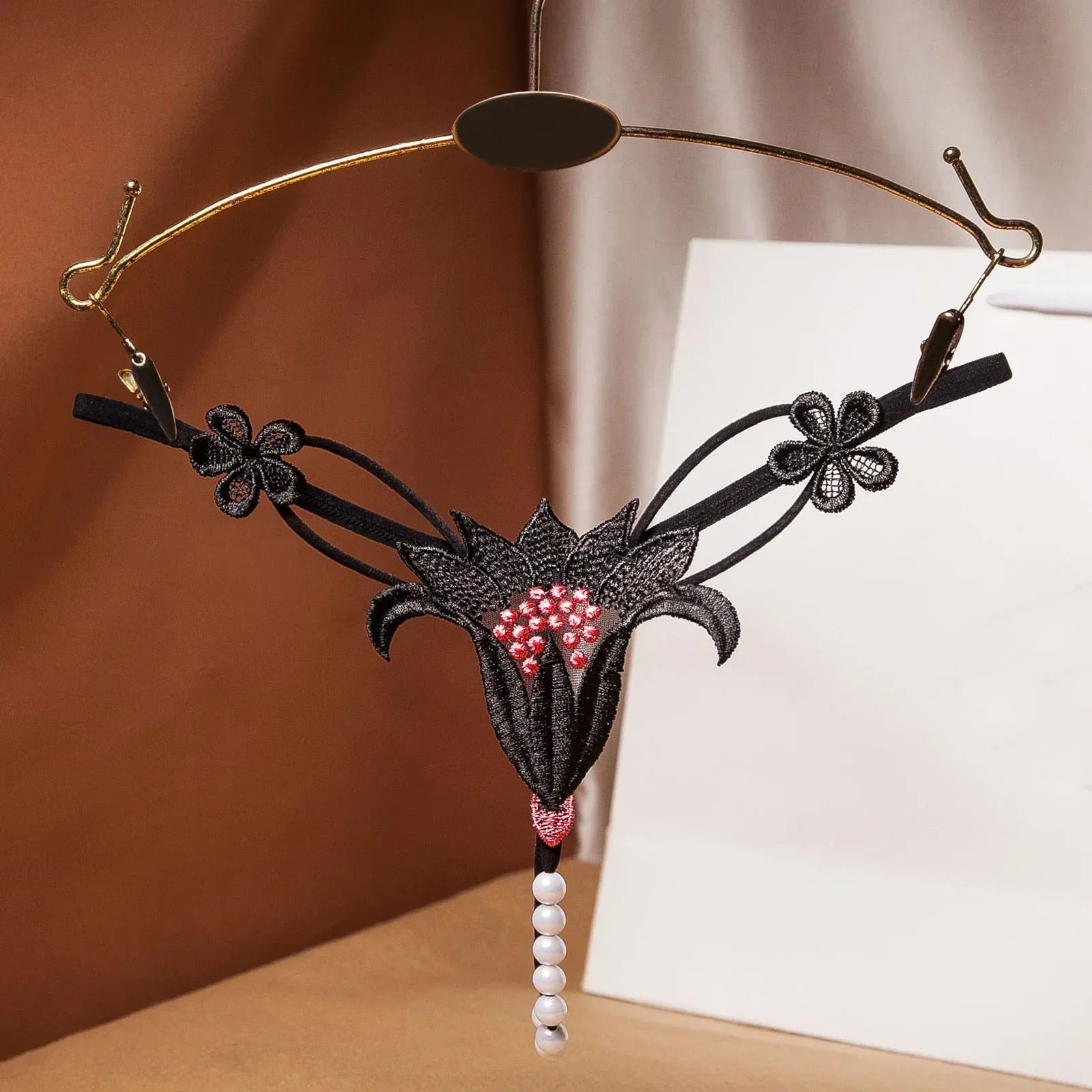 Variant image for Dam G-sträng med Konstnärliga Detaljer Polyester-8