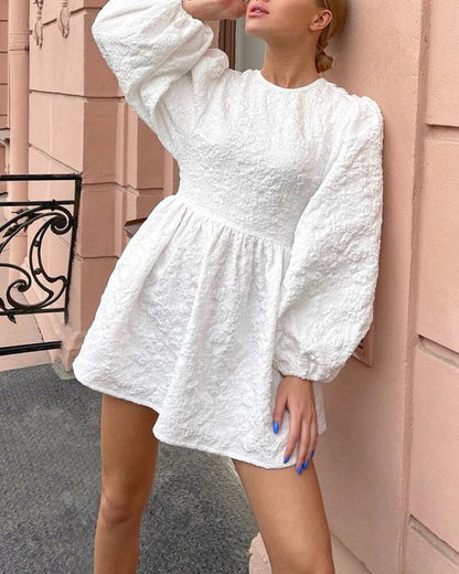 Fina Dam Klänningar Utställd Lätt Material 3