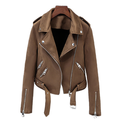 Damjacka Modern Elegant Polyester Jacka för Dam-4