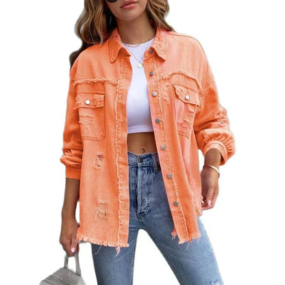 Klassische Damenjacke aus Hochwertigem Denim – Zeitloser Stil, Praktische Taschen, Normal Passform, S bis XL 4