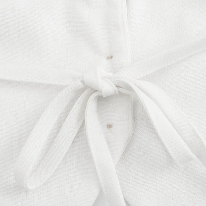 Dam Väst Kort Monokrom Polyester med Vänd Krage-5