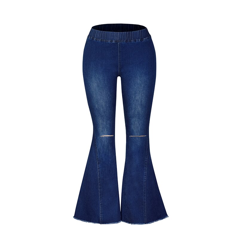 Variant image for Kvinnors Jeans Hög Midja Löst Snitt Bomull Polyester Spandex-3